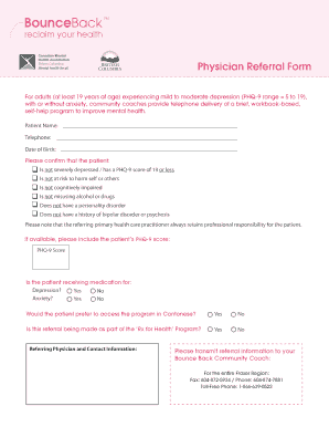 Physician Referral Form
