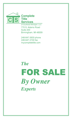 For Sale By Owner Closing Package