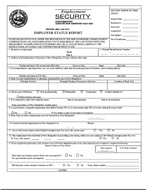 New Hampshire Employer Status Report