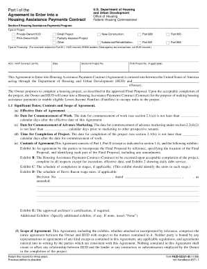 Housing Assistance Payments Contract Agreement