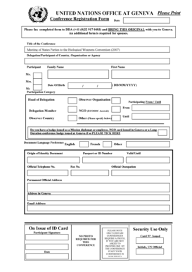 Conference Registration Form