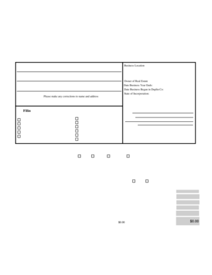 Duplin County Business Personal Property Tax Listing Form
