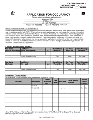 Rental Application Form
