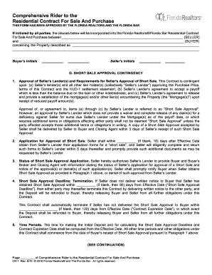 Comprehensive Rider to Florida Residential Contract