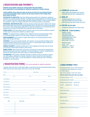 Stark State College Registration Form