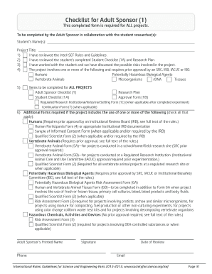 Ohio Academy of Science Consent and Release Agreement