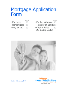 Mortgage Application Form
