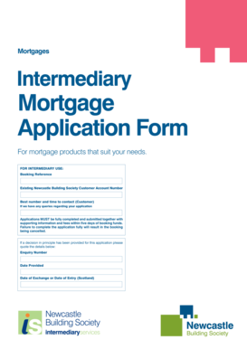Newcastle Mortgage Application Form