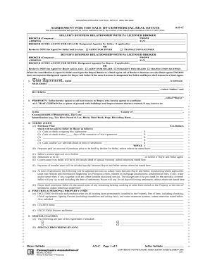 Commercial Real Estate Sale Agreement
