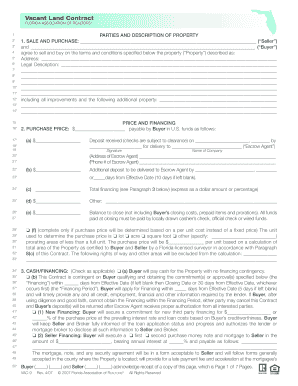 Florida Vacant Land Contract