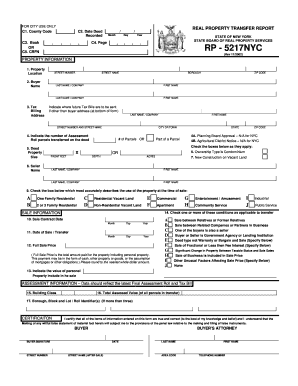 New York Real Property Transfer Report