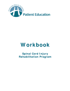 Spinal Cord Injury Rehabilitation Program Workbook