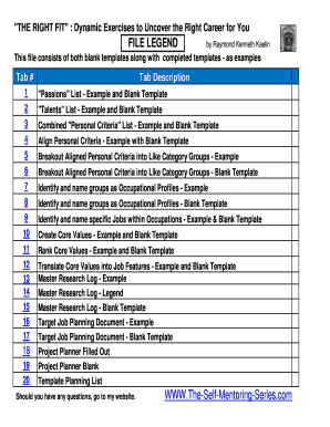Career Planning Workbook