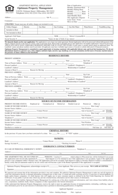 Apartment Rental Application