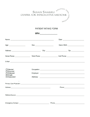 Patient Intake Form