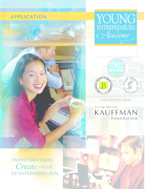 Young Entrepreneurs Academy Application Form