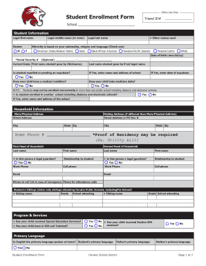 Student Enrollment Form