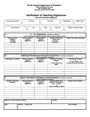 Proof of cash income letter - Verification of Teaching Experience Form (pdf - 61 KB) - images pcmac