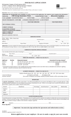 Life Insurance Application Form