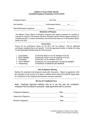 Classified Employee Evaluation Form - images pcmac