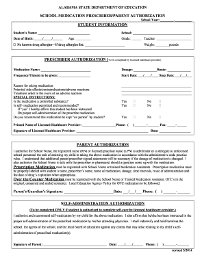 School Medication Form - images pcmac