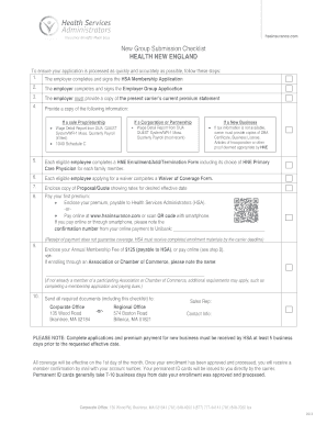 Health New England Group Application