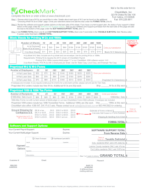 W-2 Order Form
