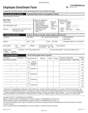 Employee Enrollment Form