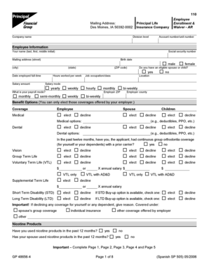 Principal Life Insurance Company Waiver - AR
