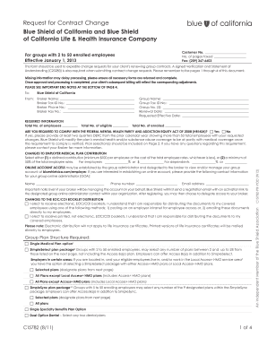 Request for Contract Change