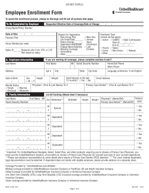 Employee Enrollment Form