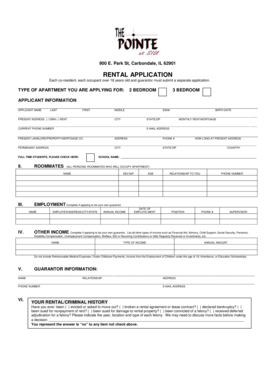 Rental Application Form