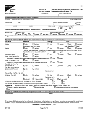 Employee Enrollment and Waiver Form
