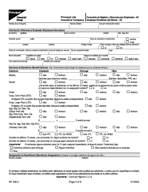 Employee Enrollment and Waiver Form - AZ