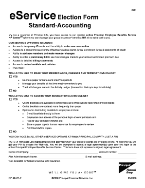 Principal eService Election Form