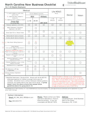 North Carolina New Business Checklist