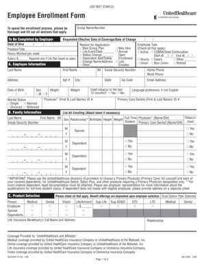 Employee Enrollment Form