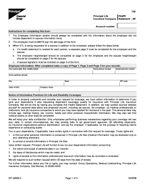 Principal Life Health Insurance Company Statement