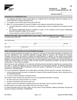 Principal Life Health Insurance Company Statement