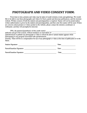 Photograph and video consent form - Archdiocese of Seattle - seattlearchdiocese