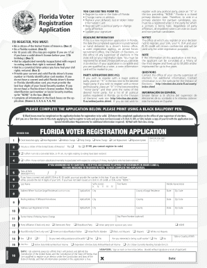 Florida Voter Registration Application