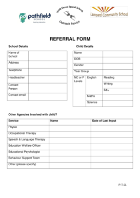 School Referral Form