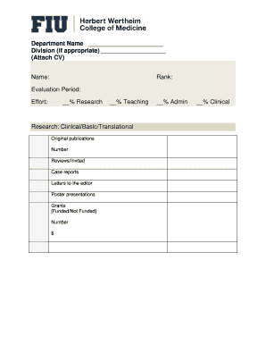 Academic Performance Evaluation Form