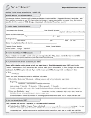 Required Minimum Distribution Form