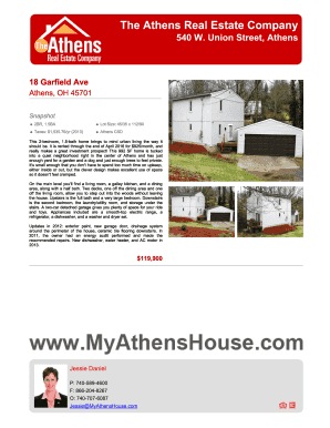 Ohio Residential Property Disclosure Form