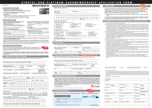 UOB Platinum Card Membership Application Form
