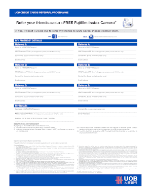 UOB Credit Cards Referral Form