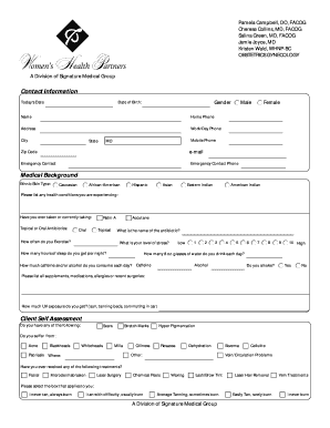 Latisse Medical Consent Form