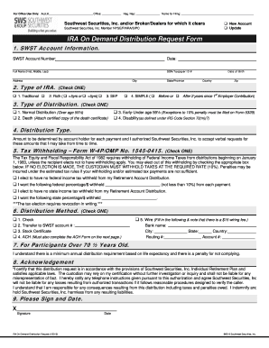 IRA On Demand Distribution Request Form