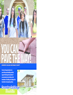 McDonald County Brick Order Form - Crowder College - crowder